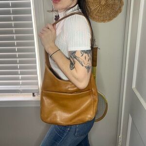 Tignanello tan bag leather